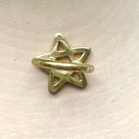 NEW Anthropologie x Lena Bernard Star Statement Ring Gold Size 7 - Picture 11 of 15